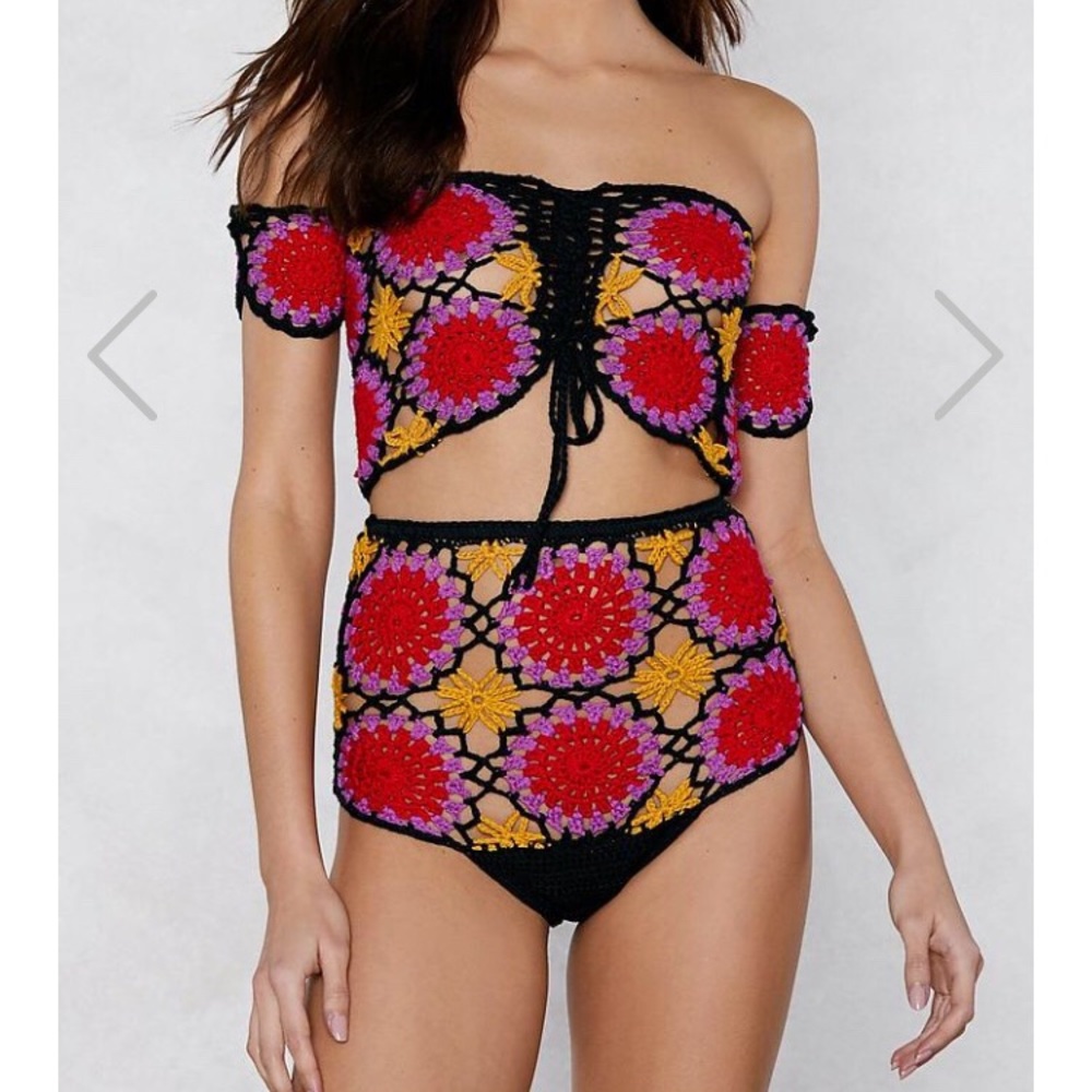 Nasty gal crochet set
